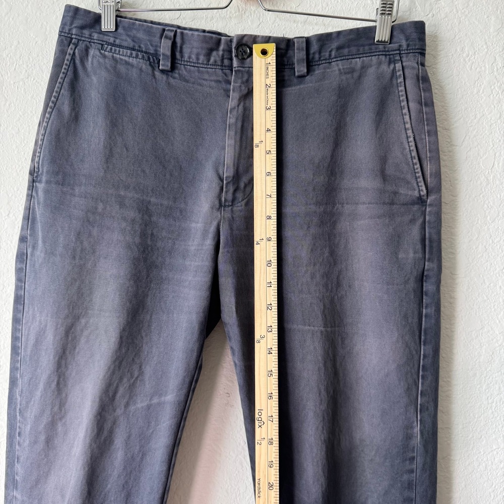 Johnston & Murphy Gray Mens 33x30 Regular Fit Pima Cotton Chino Pants 74-3858 - Picture 8 of 9